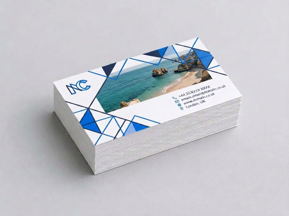 Printed business cards example