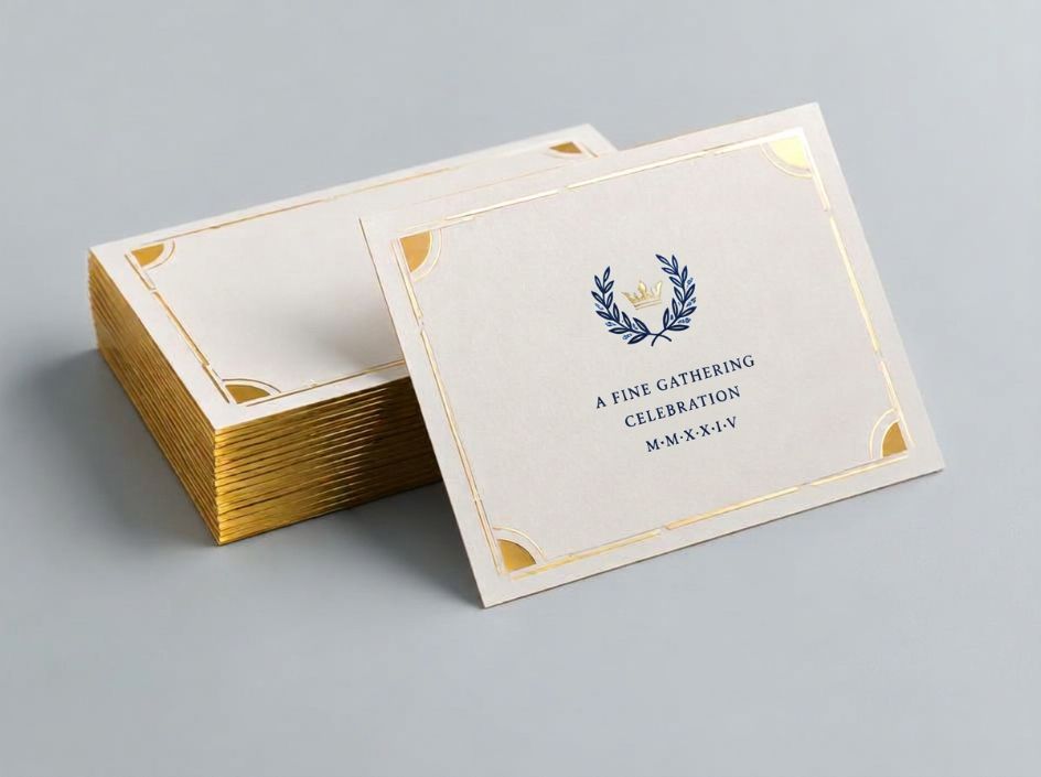 Printed foiled products example