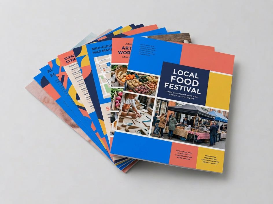 Printed leaflets and flyers example