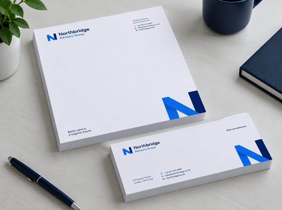 Printed stationery example